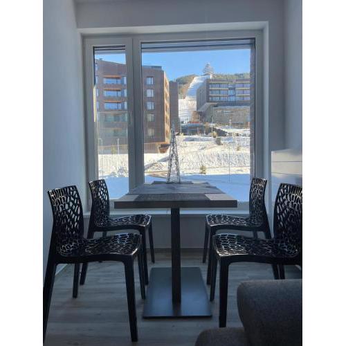 Apartment with a view of the ski slope