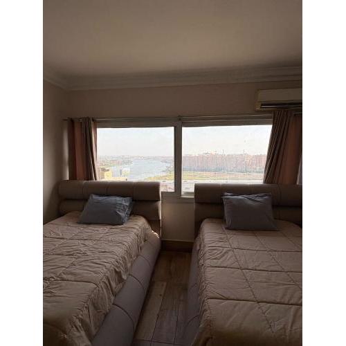 Apartment with nile view - شقه مجهزه علي النيل مباشره البحر الاعظم ل
