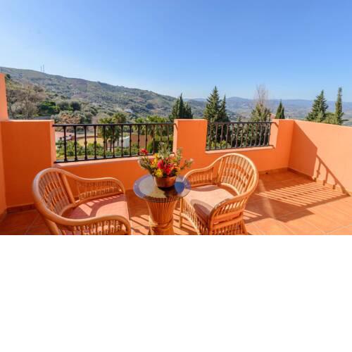 Apartment with one bedroom in Alcaucin with wonderful mountain view furnished terrace and WiFi 120 km from the slopes