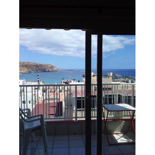 Apartment with one bedroom in Arona with wonderful sea view furnished balcony and WiFi 200 m from the beach
