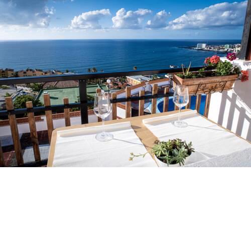 Apartment with one bedroom in Bajamar with wonderful sea view shared pool balcony 500 m from the beach