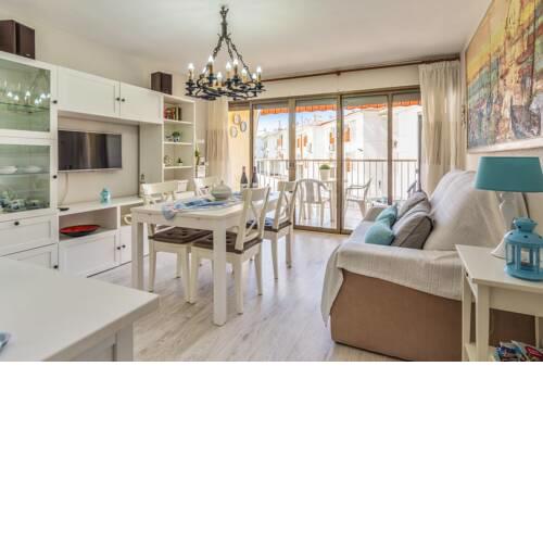 Apartment with one bedroom in Cambrils with wonderful city view furnished terrace and WiFi 75 m from the beach