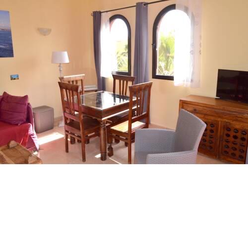 Apartment with one bedroom in Corralejo with shared pool and furnished terrace
