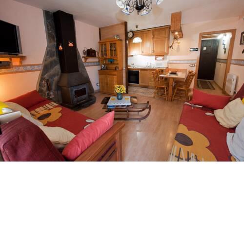 Apartment with one bedroom in Espot with wonderful mountain view enclosed garden and WiFi