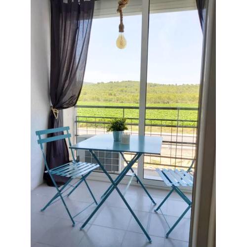 Apartment with one bedroom in Francas with wonderful mountain view 200 m from the beach