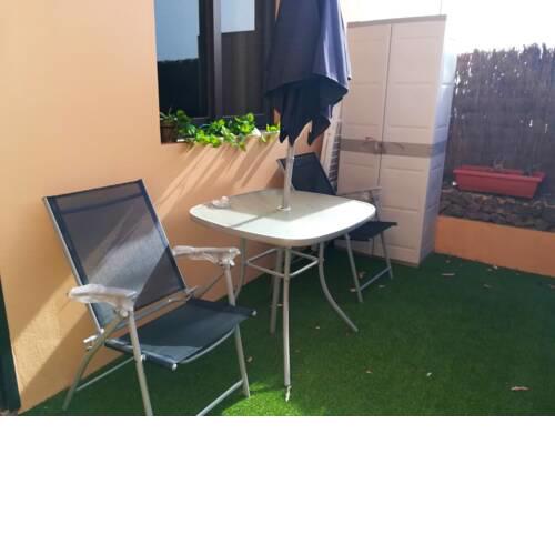 Apartment with one bedroom in La Oliva with wonderful city view and furnished terrace