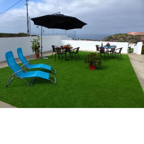 Apartment with one bedroom in La Orotava with wonderful sea view furnished terrace and WiFi 5 km from the beach