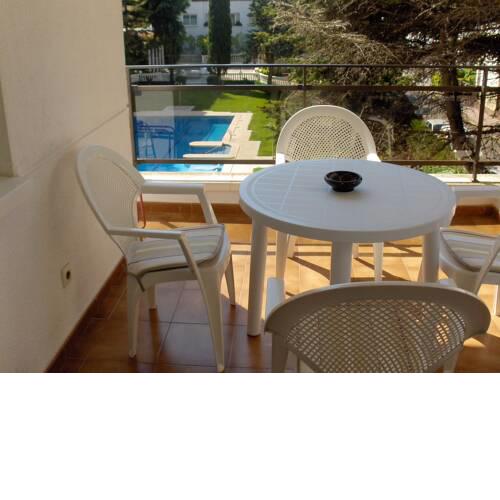 Apartment with one bedroom in Lloret de Mar with wonderful city view shared pool and terrace 500 m from the beach