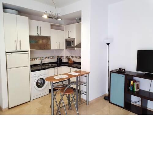 Apartment with one bedroom in Malaga with WiFi 1 km from the beach