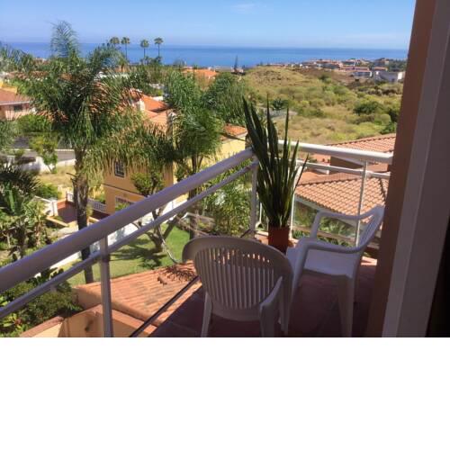 Apartment with one bedroom in Puerto de la Cruz with wonderful sea view furnished terrace and WiFi 2 km from the beach