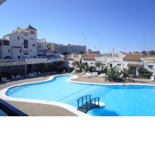 Apartment with one bedroom in Roquetas de Mar with shared pool furnished garden and WiFi 50 m from the beach
