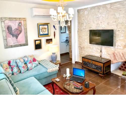 Apartment with one bedroom in Rota with wonderful sea view furnished terrace and WiFi 500 m from the beach