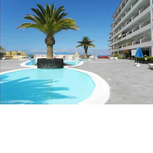 Apartment with one bedroom in Santiago del Teide with shared pool balcony and WiFi