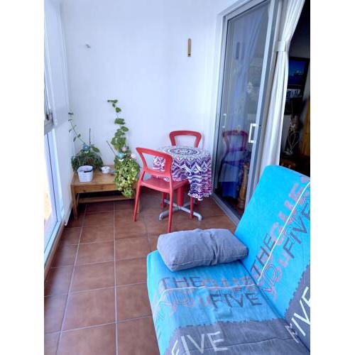 Apartment with one bedroom in Tacoronte with wonderful sea view shared pool balcony