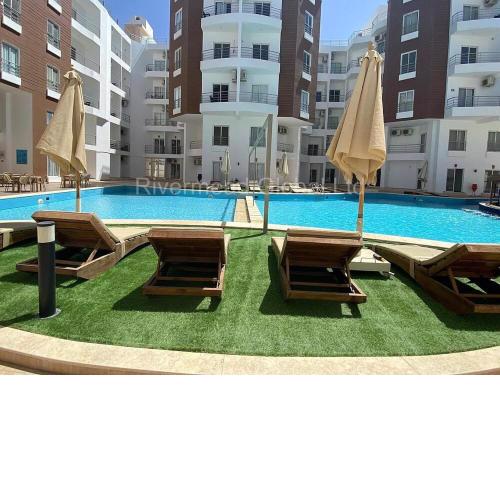 Aqua Palms Resort Hurghada 2 Bed Apartment pool View two balconies