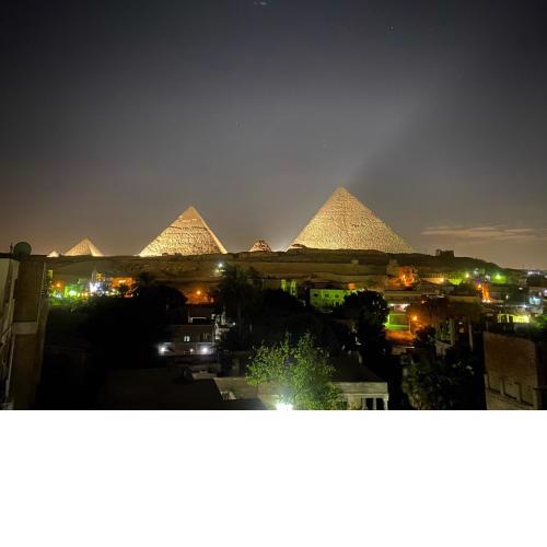 Arena pyramids view