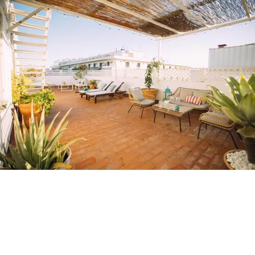 Ático con terraza en el centro de Sevilla