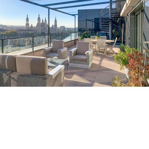 Ático mejores vistas al Pilar jacuzzi y garaje