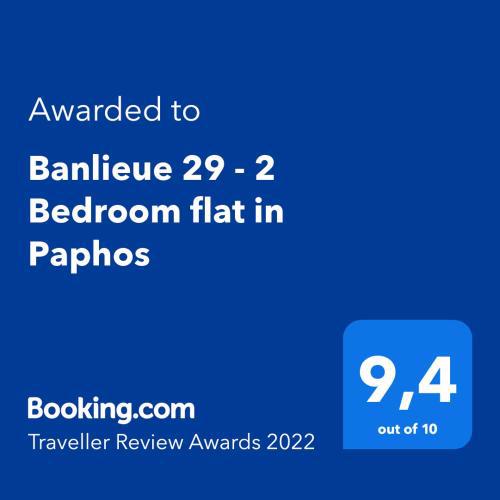 Banlieue 29 - 2 Bedroom flat in Paphos