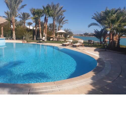 Beach Front Four-Bedroom Villa in Ph4 with Private Pool in El Gouna