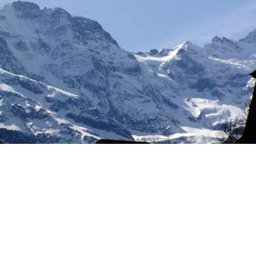 Beautiful chalet apartment Lauterbrunnen with views of waterfall, mountains..