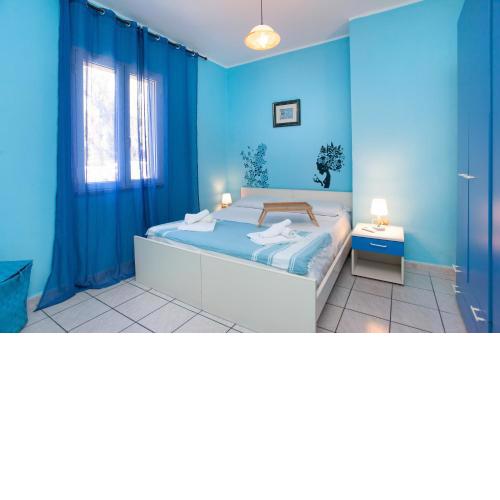 Blue house in santa Lucia