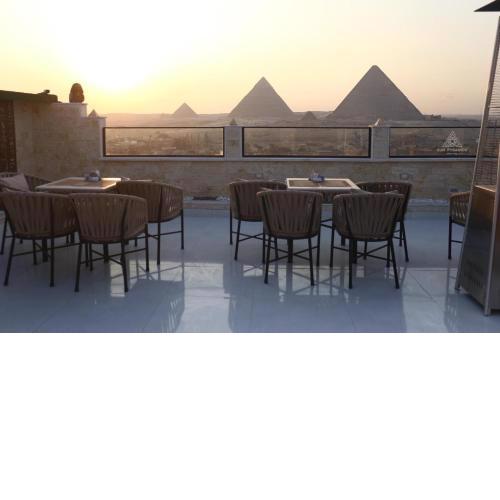 Blue pyramids view
