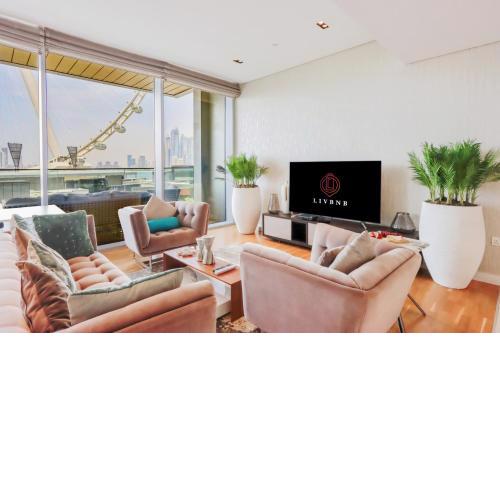 Bluewater Island - Bright 2 BR Suite with Dubai Eye View by Livbnb