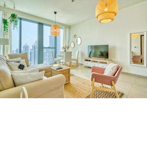 Boho-Chic Cosy 1BR, minutes to Burj Khalifa