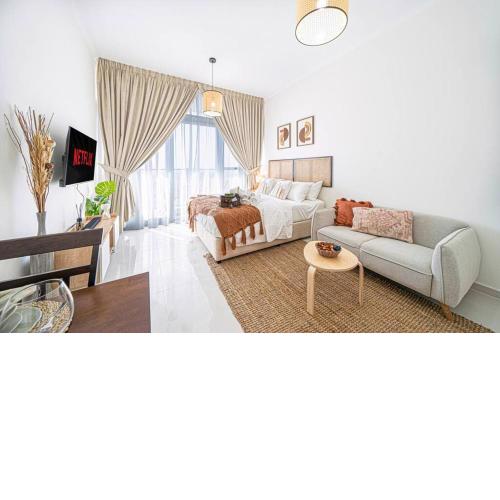 Boho Styled Golf Retreat Studio Damac Hills