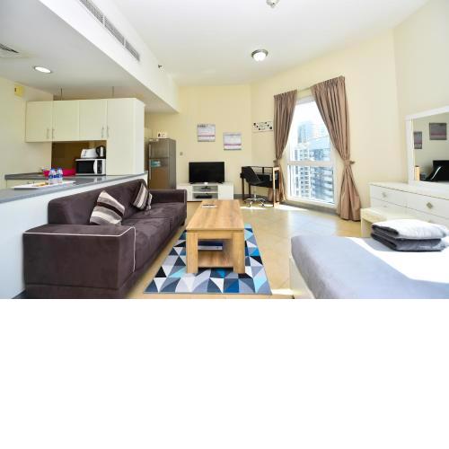 Bright furnished studio near metro in Tecom - ALY