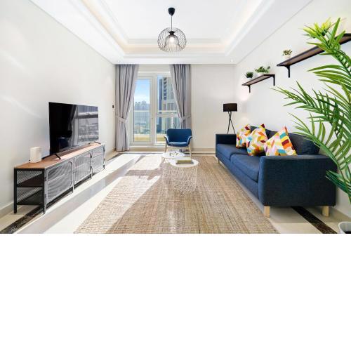 Bright & Vibrant 2BR+kids room 7min to Dubai Mall