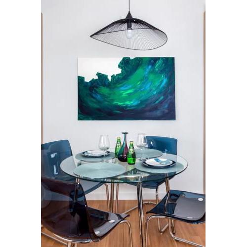 Bright White & Aquamarine apartment