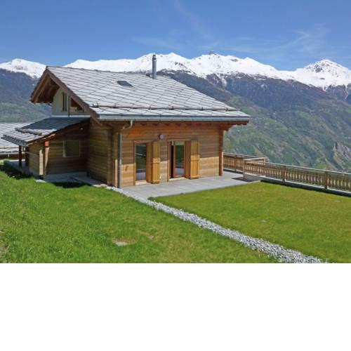 Brightly Lit Chalet in Mountains in Heremence