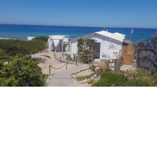Carrabean sea in the North of Sardegna, with swimming pool