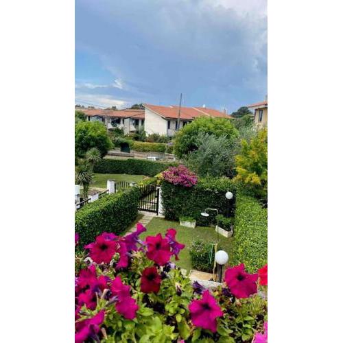Casa a schiera con giardino condominiale