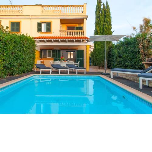 Casa Marcos con piscina para 6 junto a Playa Alcudia