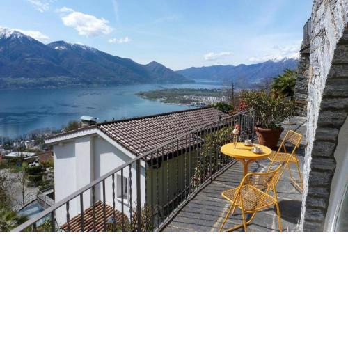 Casa Riale unten - Grosszügige Wohnung mit grandioser Aussicht am Wasserfall