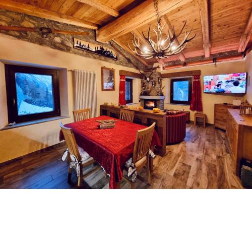 Chalet Chez Louis vista Catena Monte Bianco sulle piste da sci