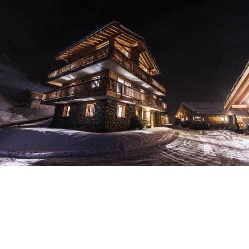 Chalet Haut de cry by Swiss alps village