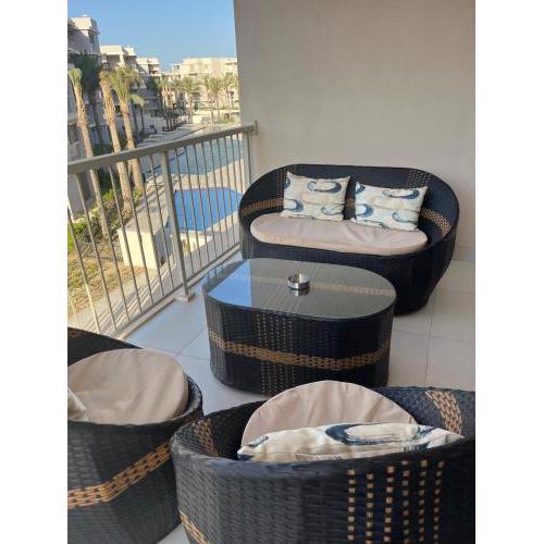 Chalet in marassi marina pool view exm80