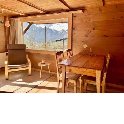 Chalet Sonnenheim, Wohnung mit Panoramafenster