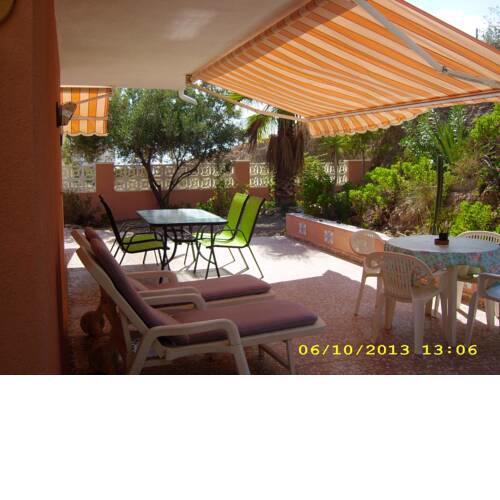 Chalet with 3 bedrooms in Aguilas with wonderful sea view enclosed garden and WiFi 300 m from the beach