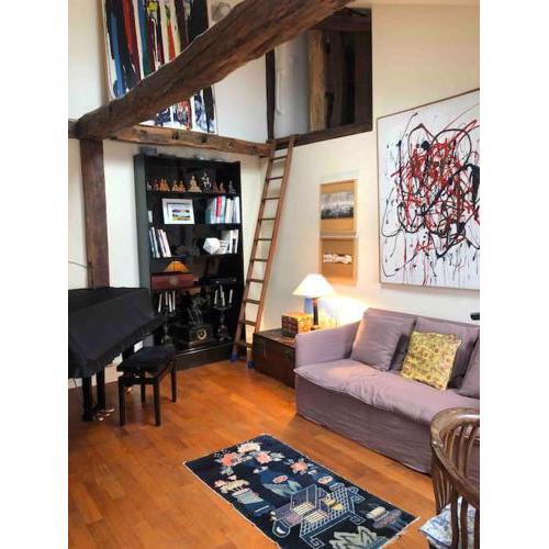 Charming apartment on top floor in Marais -5P