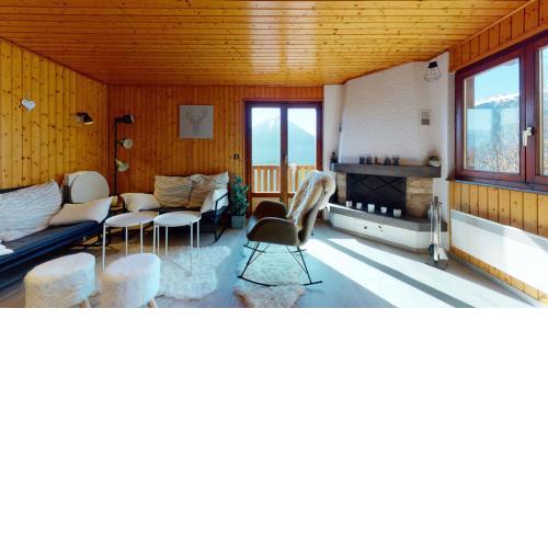Charming chalet with a splendid view of the Valais mountains
