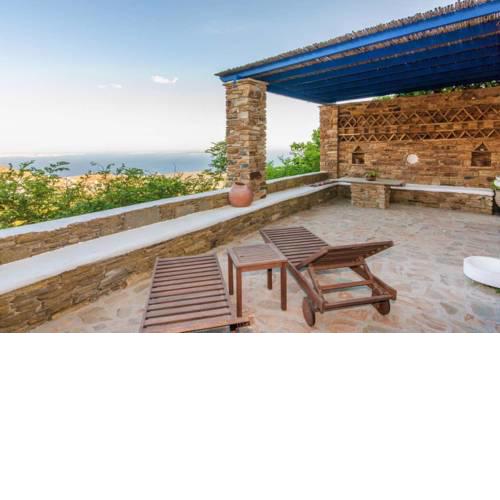 Charming Village Cottage Aegean views from terrace