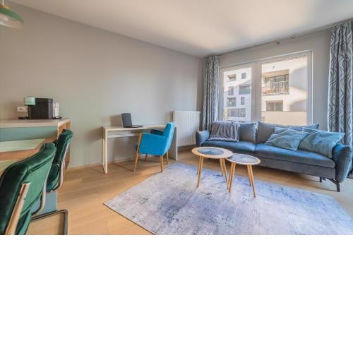 Chic Prague Living at Vista Serenity Apartment with Balcony