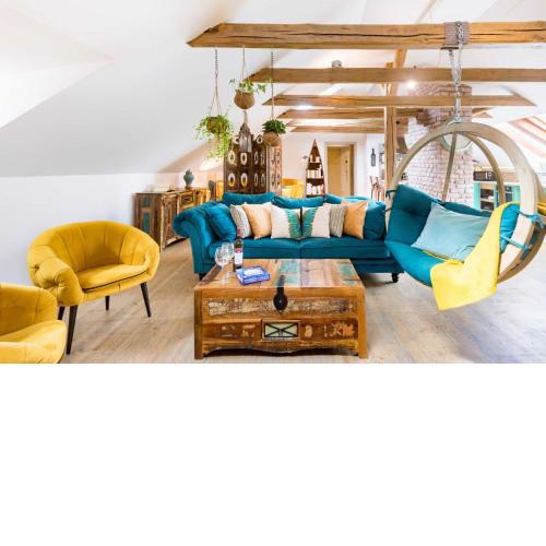 Chill in the Hanging Chair in a Boho-Chic Loft