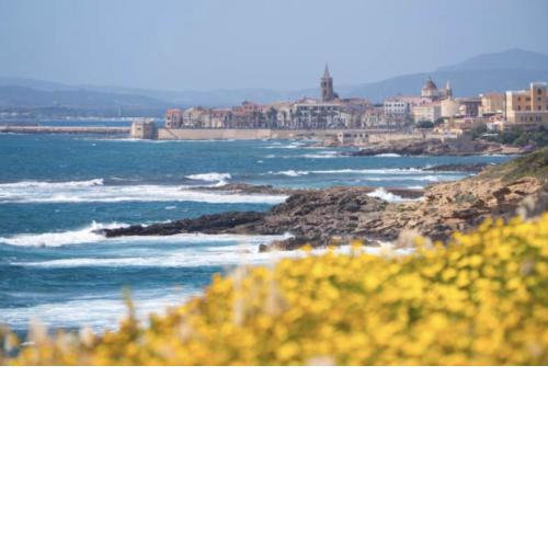ClickSardegna in Alghero Spectacular apartment Nettuno for 6 people, with sea view, terrace and garden
