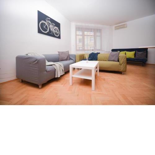 Colorful apartment in the city center